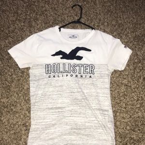 Men’s White/shaded gray Hollister tee